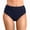 F-Navy, variant on Women's Casual Mid Waist Bikini Bottoms Summer Triangle Swim Briefs Comfortable Swim Bottoms（F-Green,M)