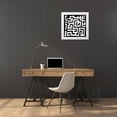 thumbnail image 3 of Roberts, Ellie 12x12 White Modern Wood Framed Museum Art Print Titled - Mudcloth Black I, 3 of 4