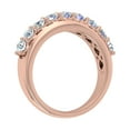 thumbnail image 2 of 1 Carat Diamond Wedding Band Ring in 14K Rose Gold (Ring Size 9) - IGI Certified (SI1-SI2 Clarity), 2 of 5