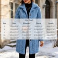 thumbnail image 3 of Yijfswar Cardigan for Women Hooded Long Fleece Jacket Button Down Outerwear, 3 of 5