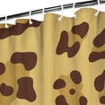 thumbnail image 3 of Yellow and Brown Of Leopard Print Shower Curtain 36"x72" ,Bathroom Decorative Shower Curtains Set with 12 Hooks,Modern Waterproof Washable Shower Curtain, 3 of 6