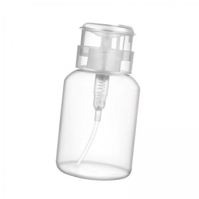 Paquete de 2-6 botellas de prensa para quitar esmalte de uñas para mujeres, 62x122mm, transparente 2 piezas