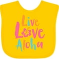 thumbnail image 3 of Inktastic Live Love Aloha Boys or Girls Baby Bib, 3 of 4