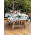 thumbnail image 2 of Outdoor Tablecloth with Umbrella Hole and Zipper, Watercolor Dandelion Rectangle Table Cloth 60x102 Inch Waterproof Tablecloth, Spring Flowers Botanical Vintage Picnic Table Cover for Patio Camping, 2 of 7