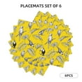 thumbnail image 2 of Placemats Set Of 4 / 6, Sketch Cute Parrot Toucan Placemats For Dining Table Indoor/Outdoors Heat Resistant Washable Placemats 18" X 12", 2 of 8