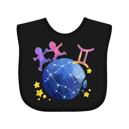 

Inktastic Gemini Constellation Zodiac Sign Illustration Gift Baby Boy or Baby Girl Bib