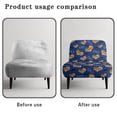 thumbnail image 6 of HELLHERO Dustproof Stain Protection Armless Accent Chair Slipcover for Armless Slipper Chair, Anti Scratch Pet Friendly Armless Chair Covers Super Dad Heart Print, 6 of 8