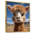 thumbnail image 2 of Designart "Alpaca Portrait Beige I" Animals Floater Framed Canvas Art Print, 2 of 7