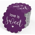 thumbnail image 4 of Inkdotpot Real Silver Foil Love Is Sweet Wedding Tags Favor Hang Paper Tags 100 Piece, 4 of 6