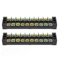 thumbnail image 3 of Wire Barrier Block Terminal Strip, PC Shell Terminal Block Large Current 2Pcs Dual Row TB Fixed  for Bridges for Lighting 6 Positions 3506,10 Positions 3510,12 Positions 3512, 3 of 7