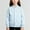 Sky Blue, variant on Boys Girls Varsity Jacket Solid Clole Crewneck Baseball Jacket Casual Button Down Bomber Coat School Uniform with Pockets