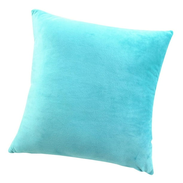 Funda de cojín de terciopelo, funda de cojín, funda de cojín, cojín decorativo con Azul 60 x 60cm