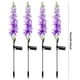 thumbnail image 2 of 4 Uds Delphinium luces solares de jardín IP65 impermeable al aire libre Solar Delphinium luz LED para decoración de Patio y regalo para la madre, 2 of 6
