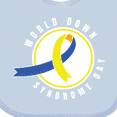 thumbnail image 4 of Inktastic World Down Syndrome Day with Yellow and Blue Ribbon Boys or Girls Baby Bib, 4 of 4