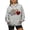 Grey, variant on Hoodie without Cap Soft 4 Ladies Sweatshirts Hooded Star Ladies Christmas Sweatshirt Suitable Sweatshirt For Women Hoodies Graphic Print Drawstring Pullover Hooded Casual Tops Fall Loose Gray XXL