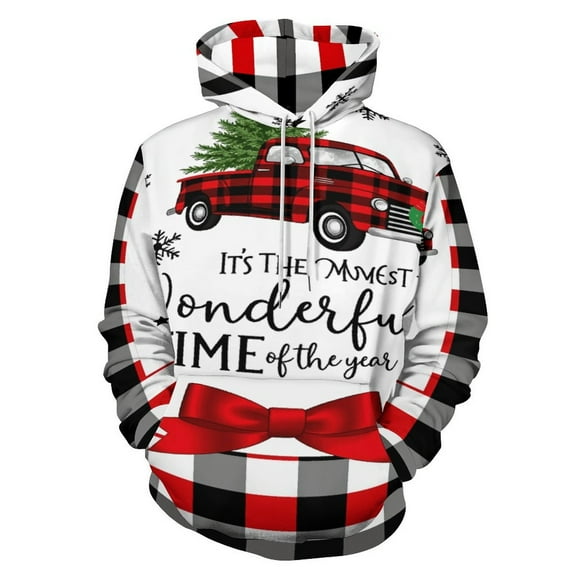 Christmas Tree 3D Print Hoodie Men Women Autumn Thin Pullover Sweatshirt Vintage Streetwear Tops