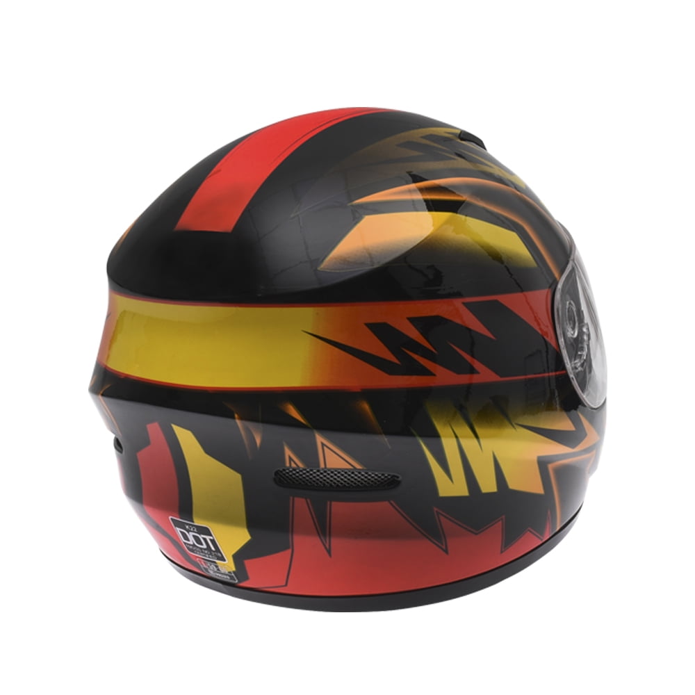 Casco Moto Cerrado ITALIKA Relampago Certificado DOT Amarillo Rojo Negro Talla L Walmart en linea