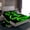 Green, variant on jejeloiu Ball Sport Theme Twin Sheet Sets,Rugby Game Gaming Bedding For Men Women 3pcs