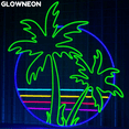 thumbnail image 2 of Glowneon Colorful Palm Tree Neon Sign, Palm Tree On Beach Led Light, 2 of 5