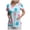 Light Blue, variant on COMVALUE Scrubs for Women V Neck Short Sleeve Animal Print Nursing Uniform Top with Pockets Stretch Medical Scrub Shirt (Yellow, S)