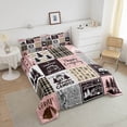 thumbnail image 3 of Camping King Comforter Set ,Pink Camper Bedding Set For Bunk,Rv Accessories Quilt Bedding For Travel Trailers Rustic Farmhouse Buffalo Plaid Bed Duvet Set 2 Pillow Cases, 3 of 6