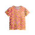 thumbnail image 5 of Cute Summer Tops for Kids Girls Size 7-8 Casual Short Sleeve Crew Neck Girls Shirts Funny Daisy Graphic Tees Girls Clothes Tee Tops Pink 5-6 Years, 5 of 6
