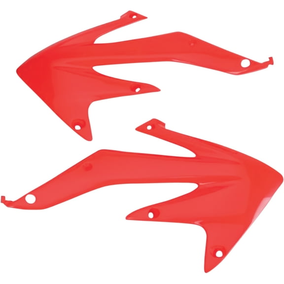 UFO Red Plastic Radiator Shrouds/Covers for '05-07 CRF450X (HO04600-070)