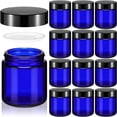 thumbnail image 1 of Frascos de vidrio Norme de 4 oz/120 ml con tapas redondas a prueba de fugas, 12 unidades, 1 of 6