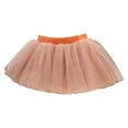 thumbnail image 4 of Povozer Girl Tutu Skirt Tulle Fluffy Princess Ballet Dress Up Dance Party Costume(Orange,8-12T), 4 of 4