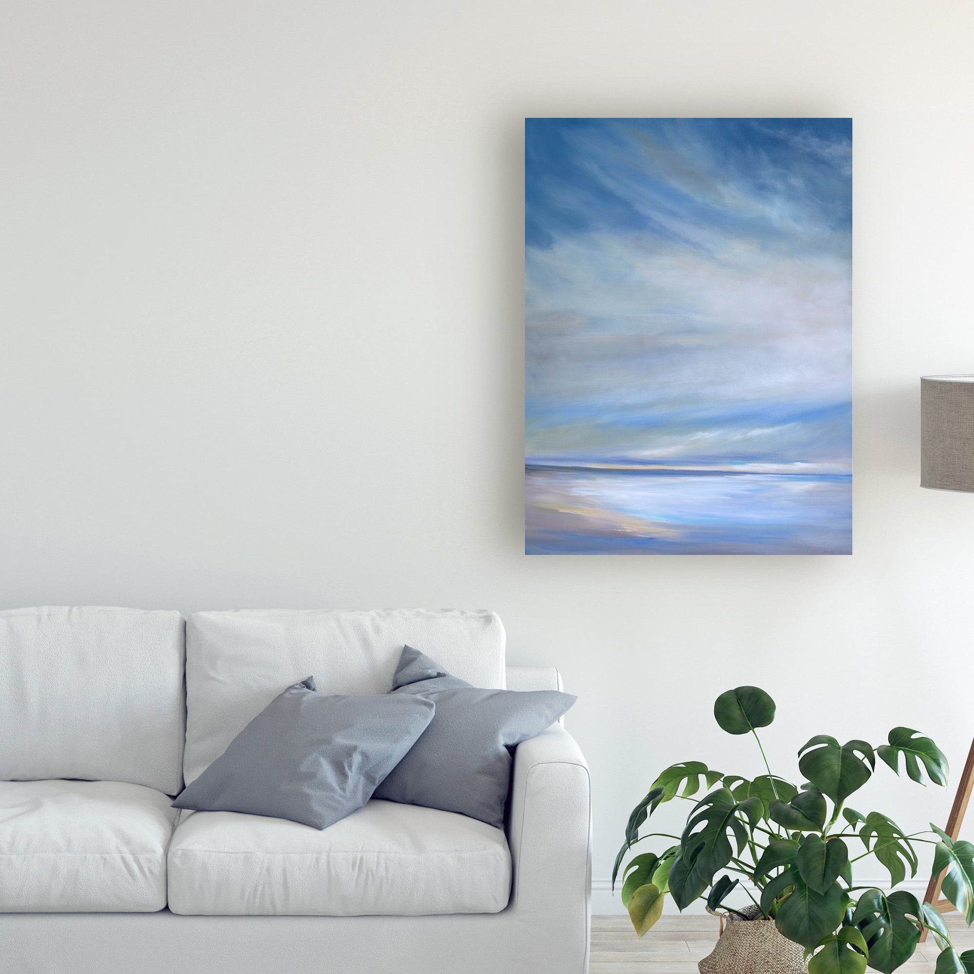 Trademark Fine Art 'Heavenly Light Triptych I' Canvas Art by Sheila Finch