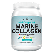 Amandean Premium Anti-Aging Marine Collagen Powder 17.6 Oz | Wild-Caught Hydrolyzed Fish Collagen Peptides | Type 1 & 3 Collagen Protein Supplement | Amino Acids for Skin, Hair, Nails