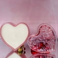 thumbnail image 2 of Dozen Roses Scent Luxury Candle Heart Shape Glass Reusable Container, 2 of 3