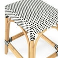 thumbnail image 6 of Beaumont Lane 24.5" Transitional Rattan Counter Stool in Black/White, 6 of 7