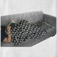 thumbnail image 6 of Floral Soft Flannel Fleece Throw Blanket, Cherry Flowers on Dark Blue Toned Background Blooming Spring Nature, Cozy Plush for Indoor and Outdoor Use, 60" x 80", Dark Blue Grey Ivory, by Ambesonne, 6 of 6