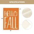 thumbnail image 7 of Sm:)e Pumpkin Hello Fall House Flag 28 x 40 Orange Double Sided, 7 of 7