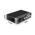 thumbnail image 4 of Loomza 2x2 USB Interface Sound Card Professional Studio Recording 24 Bit 192 Khz, 4 of 4