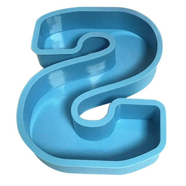 DIY Crystal Alphanumeric Cake Mold 26 English Alphanumeric Cake Silicone Mold