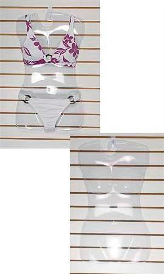 SSWBasics Economy Female Plastic Mannequin Torso - Hanging Mannequin Torso for Shirt Form Display - Sizes 4-10