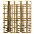 thumbnail image 2 of vidaXL Solid Acacia Wood 3/5/6-Panel Room Divider/Trellis Screen Panel Wooden, 2 of 3