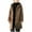Khaki, variant on Boys Kids' Hooded Wool-blend Trench Coat Button Down Mid-length Jacket Winter Casual Warm Long Sleeve Outerwear 2-15Y