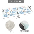 thumbnail image 3 of Haosy Adorable Gorillas Flower Leaf Bathroom Rugs Non Slip Absorbent Soft Plush Quick Dry Bath Mat, 39"x20", 3 of 8