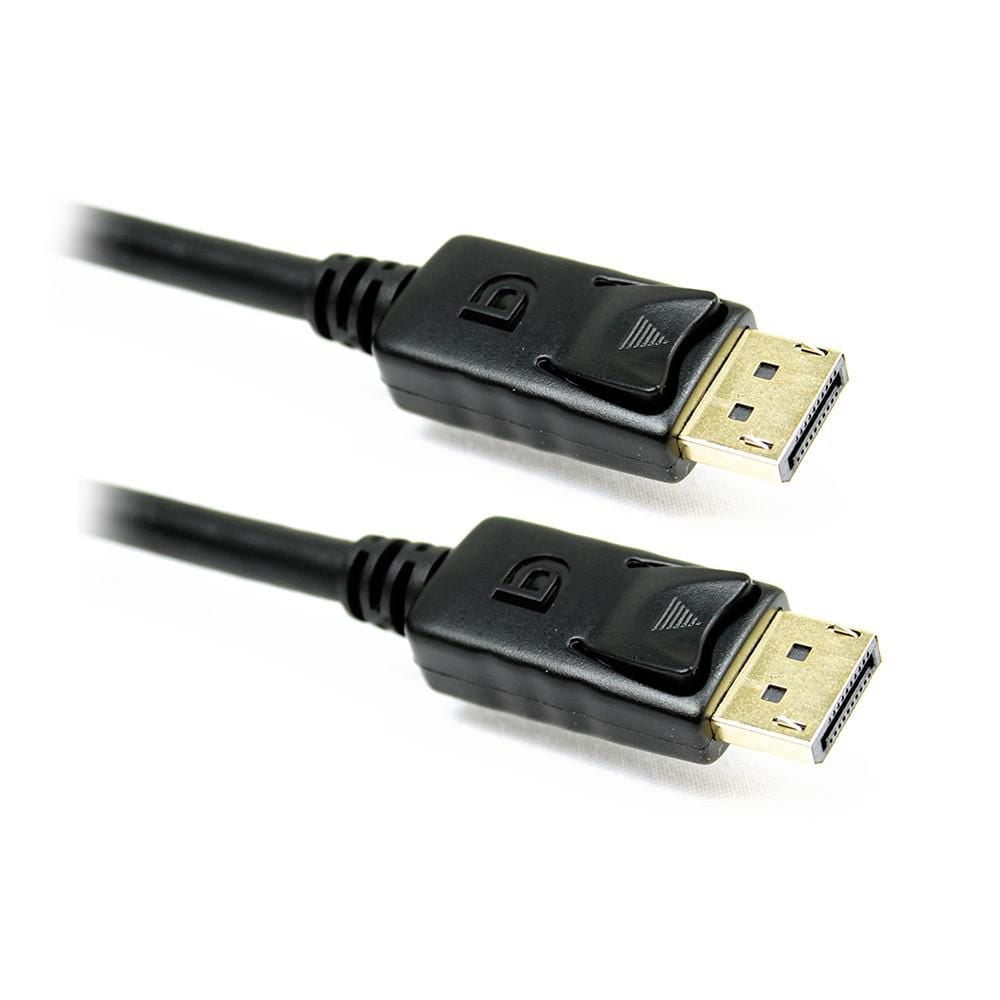 BlueDiamond Câble DisplayPort 4K - Ultra HD, DP 1.2, avec connecteurs mâles, calibre 28 AWG, conforme à la norme RoHS, noir