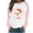 Pink, variant on Hueook Christmas Shirts for Women Tshirts Shirts Women's Casual Christmas Printed Long-sleeved Round-neck Raglan Sweater Pink 5X