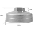 thumbnail image 2 of Herramienta para quitar filtros de aceite de cartucho en espacios reducidos Llave para filtros de aceite de aluminio de 67 mm y 14 ranuras, 2 of 8