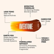 oVertone Daily Color Depositing Conditioner 4.5oz Temporary Hair Dye Conditioner with Shea Butter & Coconut Oil, Moisturizing Vegan & Cruelty-Free for All Hair Types & Color-Treated Hair, Ginger Glow