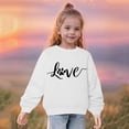 thumbnail image 2 of QIPOPIQ Chandails en Molleton Filles Manches Longues Chandail Col Rond Hauts Chemises Taille 3-14 Ans Vêtements Enfants Liquidation, 2 of 5