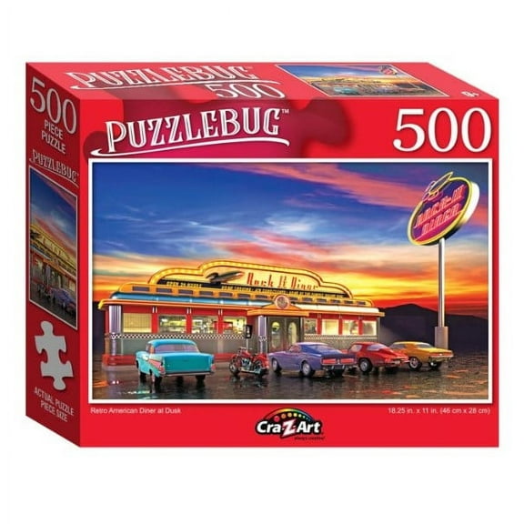 Cra-Z-Art Puzzlebug 500-Piece Multicolor Adult Jigsaw Puzzle