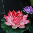 thumbnail image 2 of MasteelfCA 14Pcs Artificial Flowers Simulated Lotus-flower Decor Floating Lotus-flower Pool Flower Adornment, 2 of 7