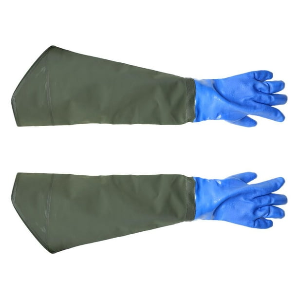 Waterproof Fishing Glove with velvet Gloves Blue 