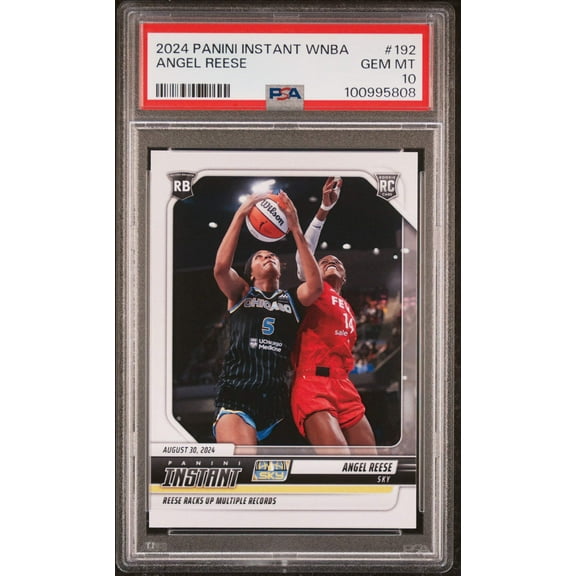Graded 2024 Panini Instant WNBA Angel Reese #192 Rookie RC Basketball Card PSA 10 Gem Mint
